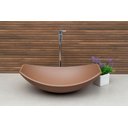 Ver imagem 3 de Kit Banheiro Cuba Pia Chanfrada + Torneira e Válvula Cromada:marrom Matte