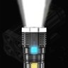 LANTERNA LED  4 NÚCLEOS ALTO BRILHO LONGO ALCANCE ULTRA ILUMINAÇÃO CARREGAMENTO USB:Único/pret - 7