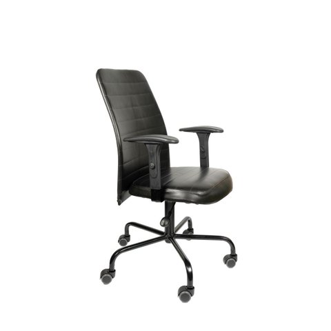 Cadeira de Escritório Esteirinha Diretor Reclinavel Luxo Braco com Regulagem Courvin