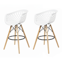 Ver imagem 1 de Kit 2 Banquetas Web Apoio de Braço Bancada Bar Bistrô Sala Cozinha Restaurante - Mercado Cadeiras