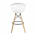 Ver imagem 5 de Kit 2 Banquetas Web Apoio de Braço Bancada Bar Bistrô Sala Cozinha Restaurante - Mercado Cadeiras