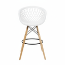 Ver imagem 3 de Kit 2 Banquetas Web Apoio de Braço Bancada Bar Bistrô Sala Cozinha Restaurante - Mercado Cadeiras