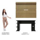 Ver imagem 7 de Mesa para Computador Gamer Madesa 9409 e Painel para Tv até 65 Polegadas - Preto/rustic