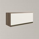 Ver imagem 5 de Armario Aereo Basc Mdf 70 Cm Kali 16339 Carvalho Toq Off White Cetim Nicioli