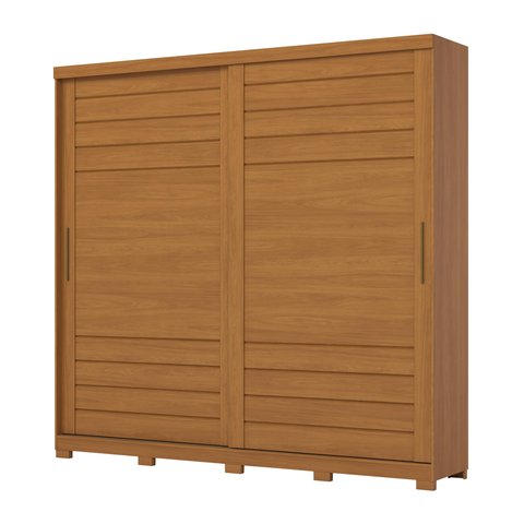 Guarda Roupa Casal Cayman 2 Portas 6 Gavetas e Pés D337 Cinamomo - Henn