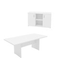 Ver imagem 1 de Conjunto 2 Peças com Mesa Reunião 6 Lugares e Armário Baixo Credenza Office