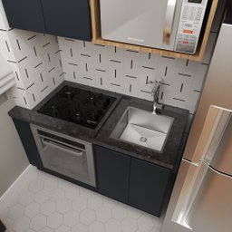 Cuba Inox Escovado Gourmet C/ Válvula 40x40 Sobrepor Premium Technox - 4