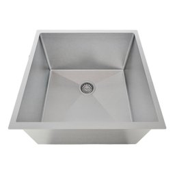 Cuba Inox Escovado Gourmet C/ Válvula 40x40 Sobrepor Premium Technox - 3