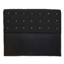 Ver imagem 1 de Cabeceira Cristal Suede Preto 1,40 - Bandiera Decor