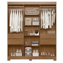Ver imagem 2 de Guarda Roupa Casal Vizanno 10 Portas com Sapateira Multiuso Golden com Pés Amêndola Touch - Demóbile