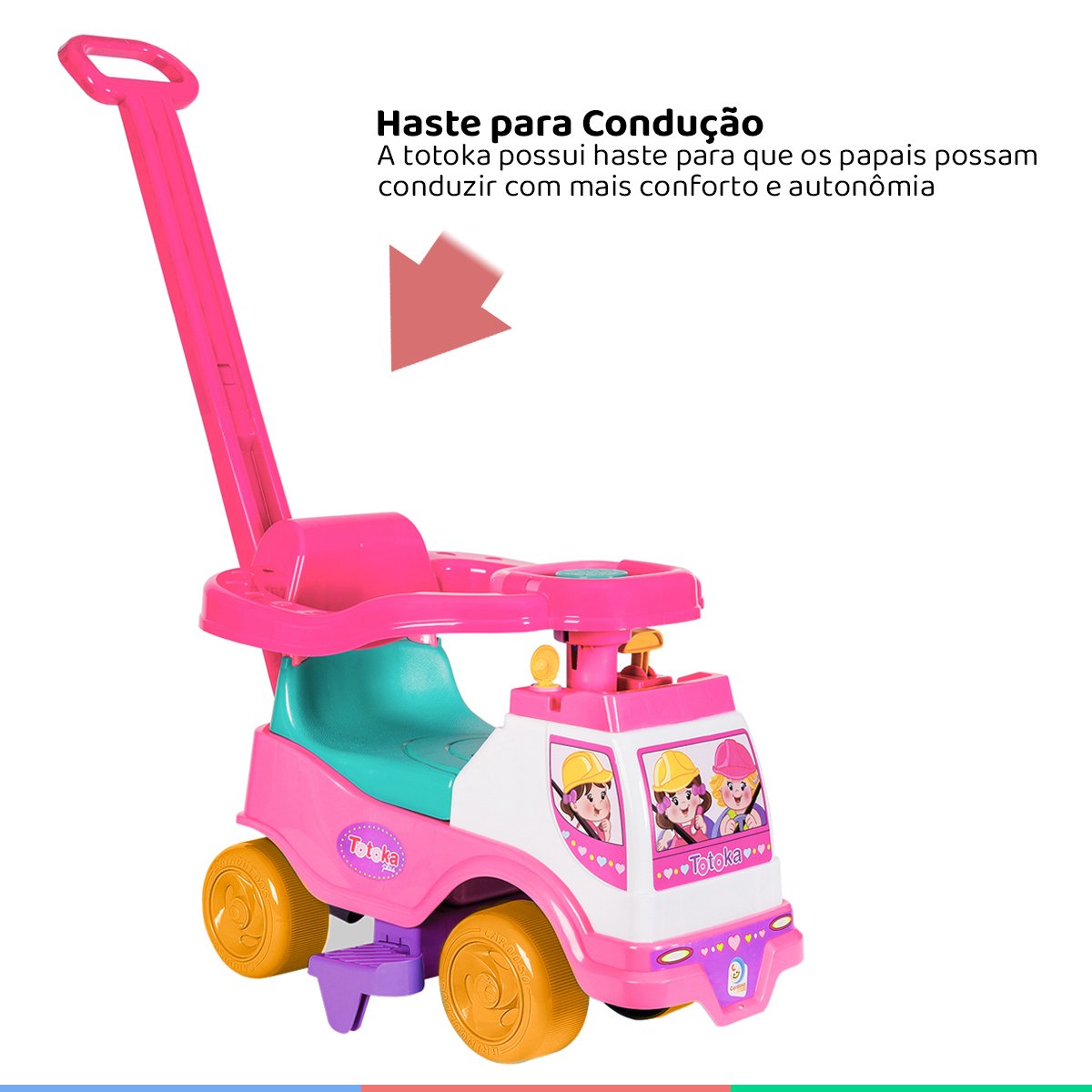 Totoka Plus Menina Andador sem Eletronico - Cardoso Toys - 3