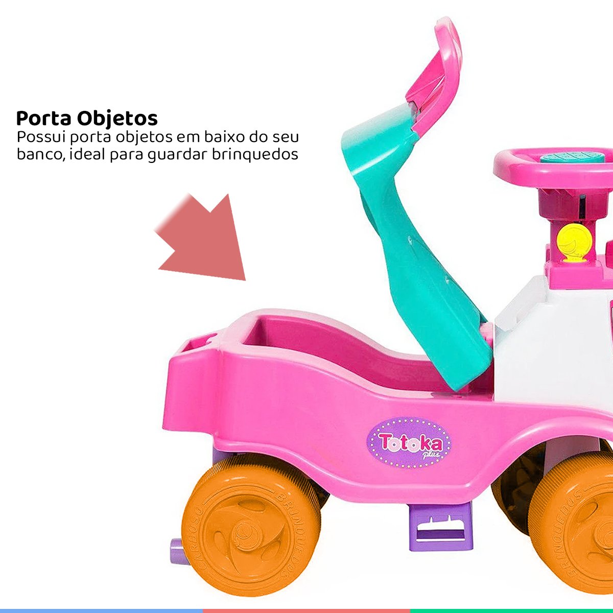 Totoka Plus Menina Andador sem Eletronico - Cardoso Toys - 5