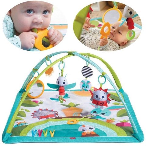 Tapete de Atividades Bebê Infantil Criança Chocalho A Partir dos 2 Meses Gymini Meadow Days Tiny