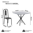 Ver imagem 3 de Conjunto para Sala de Jantar com 4 Cadeiras Lívia Preto