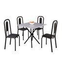 Ver imagem 2 de Conjunto para Sala de Jantar com 4 Cadeiras Lívia Preto