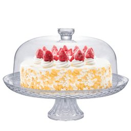 Boleira com Pé e Tampa de Vidro - 1