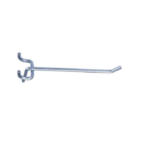 Suporte Gancho para Painel Perfurado Eucatex 10cm - Kit com 50 Pcs