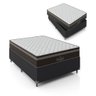 Cama Box Viúva + Colchão Paris Molas Ensacadas Pocket - 61x128x188cm - e-Shop Casa - Couro - 1
