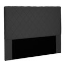 Ver imagem 1 de Cabeceira Decorativa Queen Size 90CM Givenchy Suede Preto - Gran Belo