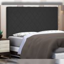 Ver imagem 5 de Cabeceira Decorativa Queen Size 90CM Givenchy Suede Preto - Gran Belo
