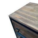 Ver imagem 7 de Gaveteiro para Escritório Modelo Industrial - Ferro e Madeira - Cores Preto e Nogueira