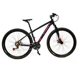 Bicicleta Aro 29 Câmbio Traseiro Shimano 21v Preto e Rosa X-PROBIKE:19 - 1