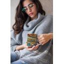 Ver imagem 2 de Caneca ECF Abastrato Inca Branca Porcelana 325ml