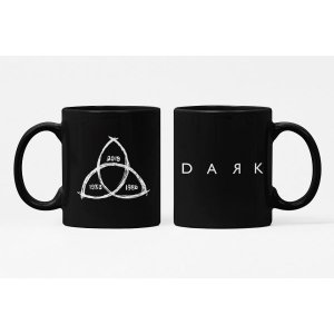 Caneca ECF Dark Preta Porcelana 325ml