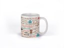 Ver imagem 1 de Caneca ECF Estampa de Café Branca Porcelana 325ml