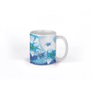 Ver imagem 1 de Caneca ECF Flores Azuis Branca Porcelana 325ml