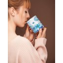 Ver imagem 3 de Caneca ECF Flores Azuis Branca Porcelana 325ml