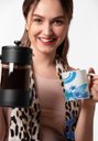 Ver imagem 2 de Caneca ECF Flores Azuis Branca Porcelana 325ml