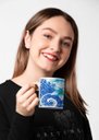 Ver imagem 4 de Caneca ECF Flores Azuis Branca Porcelana 325ml