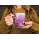 Ver imagem 2 de Caneca ECF Flores Roxas Branca Porcelana 325ml