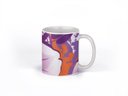 Ver imagem 1 de Caneca ECF Flores Roxas Branca Porcelana 325ml
