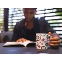 Ver imagem 2 de Caneca ECF Folhas Espirais Branca Porcelana 325ml