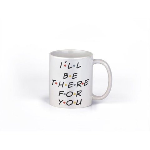 Caneca ECF ILL Be There For You Branca Porcelana 325ml