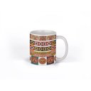 Ver imagem 1 de Caneca ECF Abstrato Arabescos Branca Porcelana 325ml