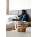 Ver imagem 3 de Caneca ECF Abstrato Arabescos Branca Porcelana 325ml