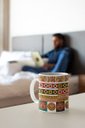 Ver imagem 3 de Caneca ECF Abstrato Arabescos Branca Porcelana 325ml