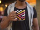 Ver imagem 2 de Caneca ECF Labirinto Branca Porcelana 325ml