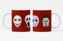 Ver imagem 1 de Caneca ECF Máscaras de Terror Branca Porcelana 325ml