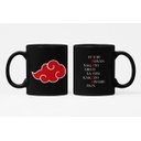 Ver imagem 1 de Caneca ECF Naruto Símbolo Akatsuki Preta Porcelana 325ml