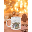 Ver imagem 2 de Caneca ECF Natal Celebrando Nascimento de Jesus Branca Porcelana 325ml