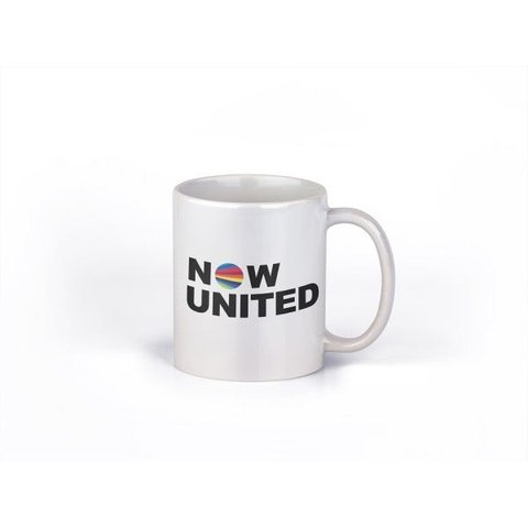 Caneca ECF Now United Branca Porcelana 325ml