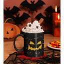 Ver imagem 2 de Caneca ECF Olhos de Abóbora Halloween Preta Porcelana 325ml
