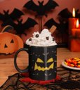 Ver imagem 2 de Caneca ECF Olhos de Abóbora Halloween Preta Porcelana 325ml