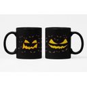 Ver imagem 1 de Caneca ECF Olhos de Abóbora Halloween Preta Porcelana 325ml