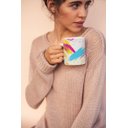 Ver imagem 2 de Caneca ECF Pinceladas de Tinta Branca Porcelana 325ml