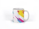 Ver imagem 1 de Caneca ECF Pinceladas de Tinta Branca Porcelana 325ml